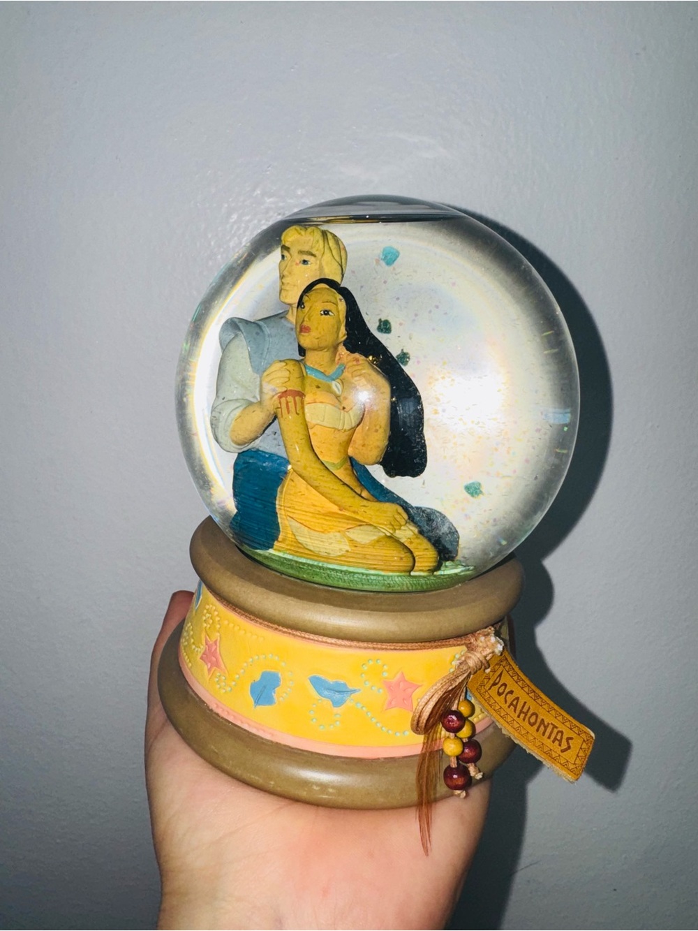 Vintage Enesco Disney's Pocahontas Musical Snow
Globe "Colors Of The Wind"